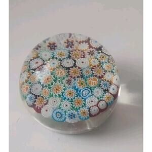 Vtg Murano Style Paper Weight Blown Glass